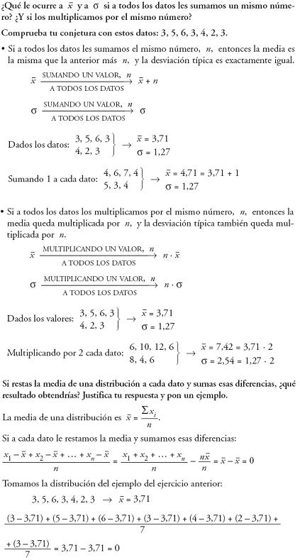 Matemáticas. Reflexionar sobre la teoría de estadística