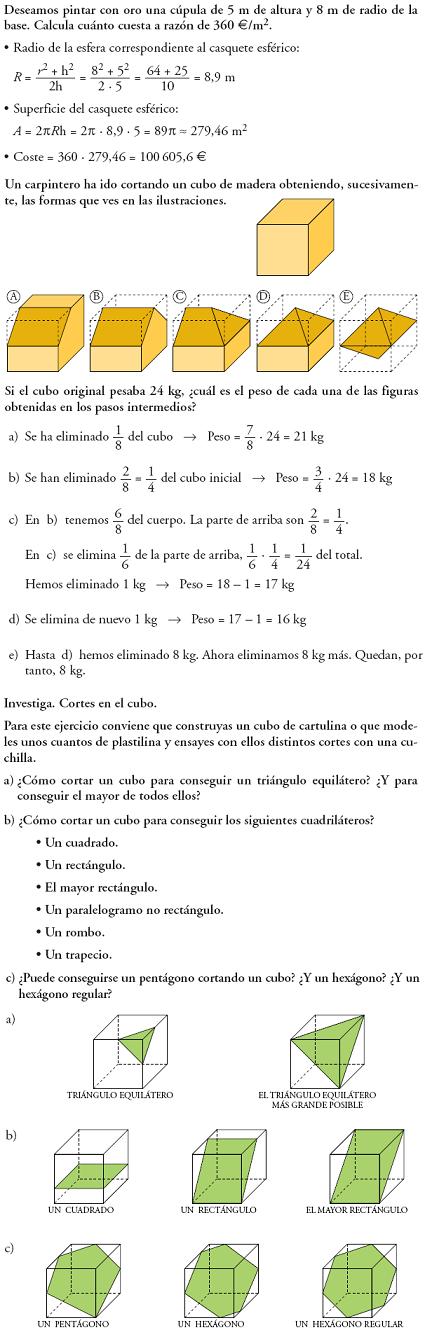 Matemáticas. Profundiza figuras en el espacio