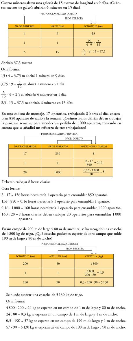 Matemáticas. Problemas proporcionalidad